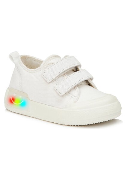 Luffy Bebe Keten Işıklı Ayakkabı Beyaz indirimleri