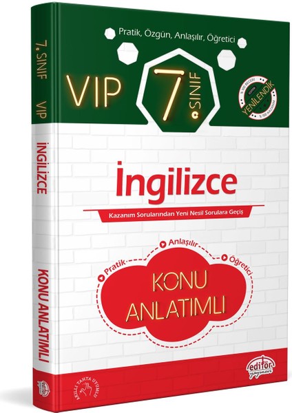 7. Sınıf İngilizce Vip Hızlı Konu Anlatımlı