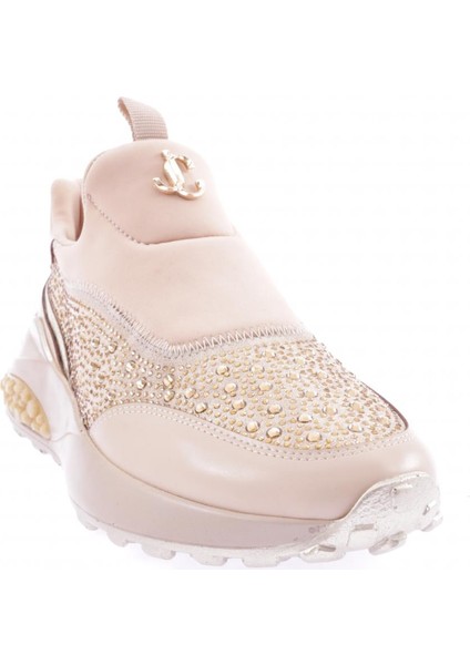 026-1-22K Kadin Kalin Taban Metal Akseusarli Taşli Sneakers Ayakkabi fiyatları