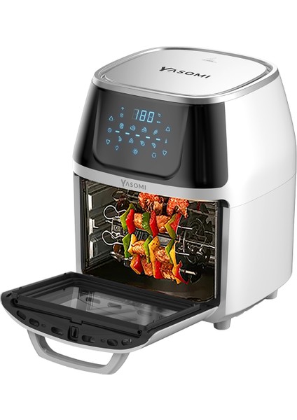 Y88 Xxl Beyaz 1500W 8 Litre Airfryer Oven Fritöz (Yasomi Türkiye Garantili)