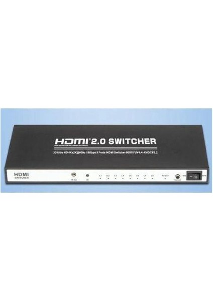 8 Port HDMI Switcher 8 Giriş 1 Çıkış HDMI Çoklayıcı