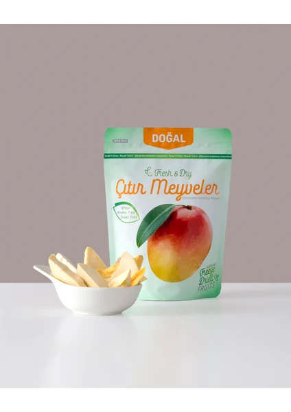 Fresh Dry Mango Kuru Doğal Çıtır Meyve Freeze Dry