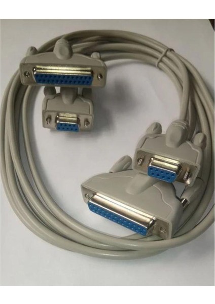 3 Metre 9 Pin 25 Pin Dişi Dişi Kablo 3 Metre 25 Pin Com Dişi Dişi Kablo