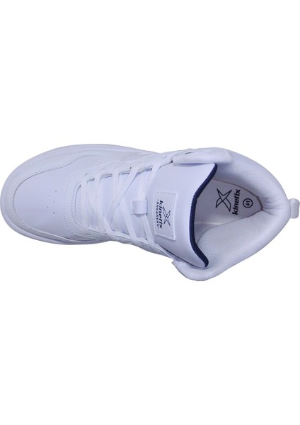 Beyaz Bağcıklı Boğazlı Basket Sneakers Spor Ayakkabı fırsatları