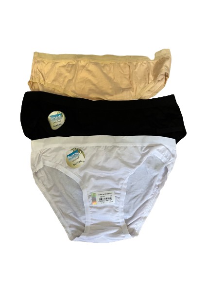 12 Adet Bambu Bikini Külot