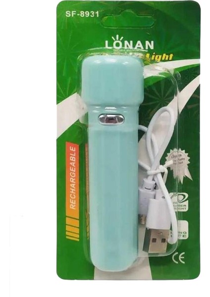 Mini Şarjlı El Feneri Flaşörlü