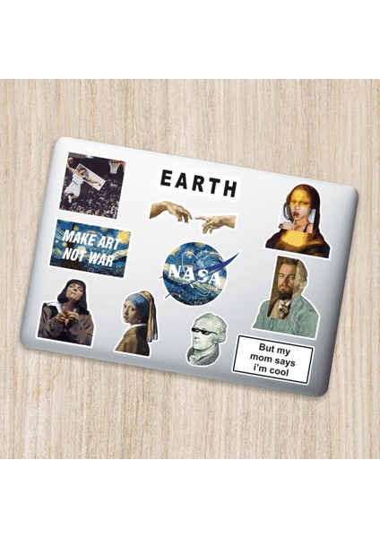 Art Sanat Dekoratif Laptop Notebook Tablet Telefon Sticker Set 06