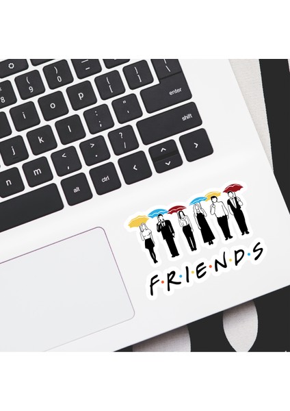 Friends Dekoratif Laptop Notebook Tablet Telefon Sticker Set 01