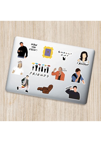 Friends Dekoratif Laptop Notebook Tablet Telefon Sticker Set 01