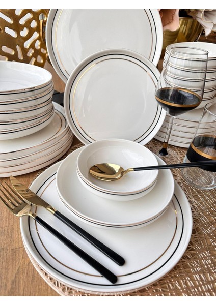 Yemek Takımı Modern Ring 24 Parça 6 Kişilik