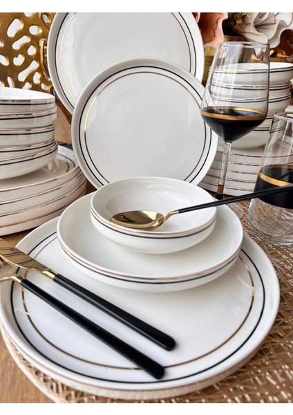 Yemek Takımı Modern Ring 24 Parça 6 Kişilik modelleri