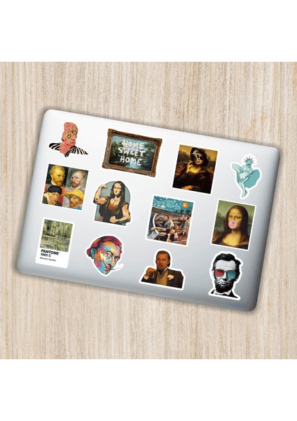 Art Sanat Tasarımlı Laptop Notebook Tablet Telefon Sticker Set 09