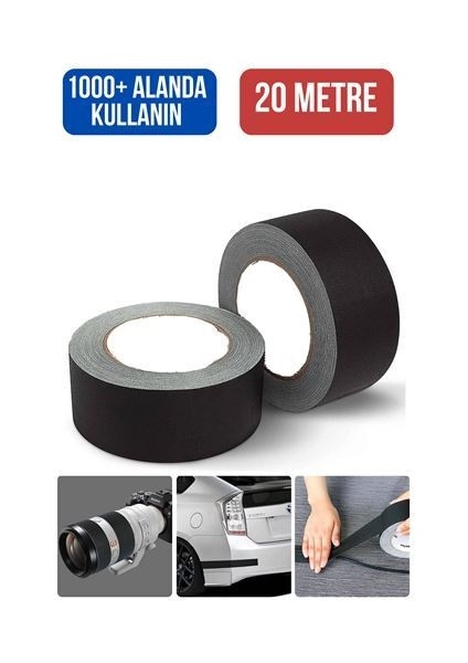 2 Li Paket Siyah Çok Amaçlı Tamir Bantı 48MMX10MT