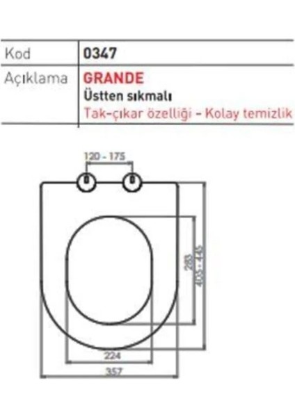 Dy Nkp Thermoplast Grande Yavaş Kapanan Klozet Kapağı 0347