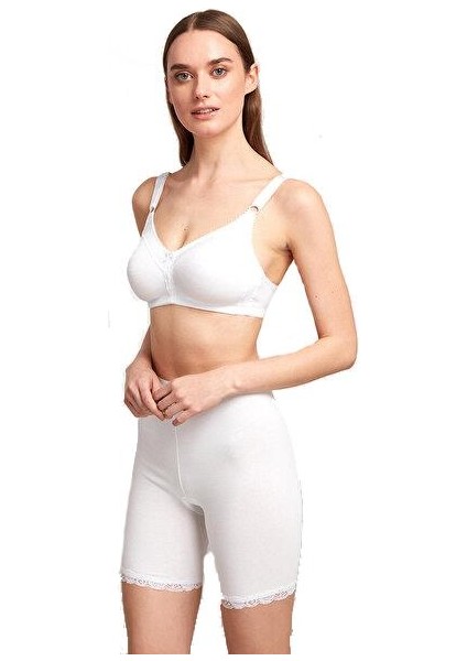 Basic Dantel Detaylı Paçalı Beyaz Külot fiyatları