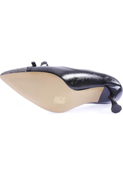 K530 Kadin Fiyonk Detayli Kisa Ince Topuklu Ayakkabi indirimleri