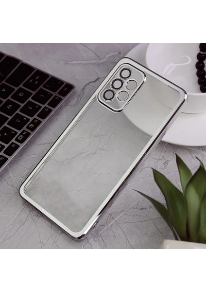 Galaxy A33 Kılıf 3D Kamera ve Lens Korumalı Ultra Lüks Plating Razer Silicone Case