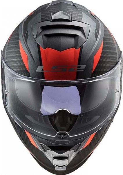 Storm Racer Mat Tıtanıum - Turuncu Kapalı Kask