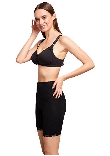 Basic Dantel Detaylı Paçalı Siyah Külot fiyatları