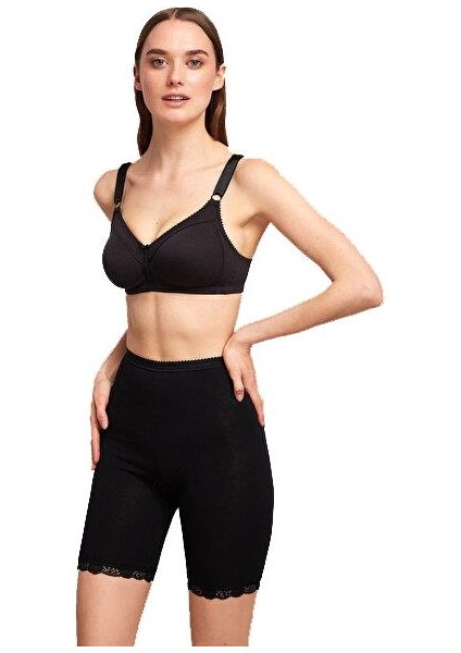 Basic Dantel Detaylı Paçalı Siyah Külot fırsatları