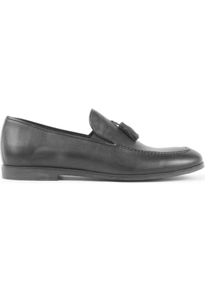 3425 Hakiki Deri Loafer Erkek Ayakkabı Siyah Babet fiyatları