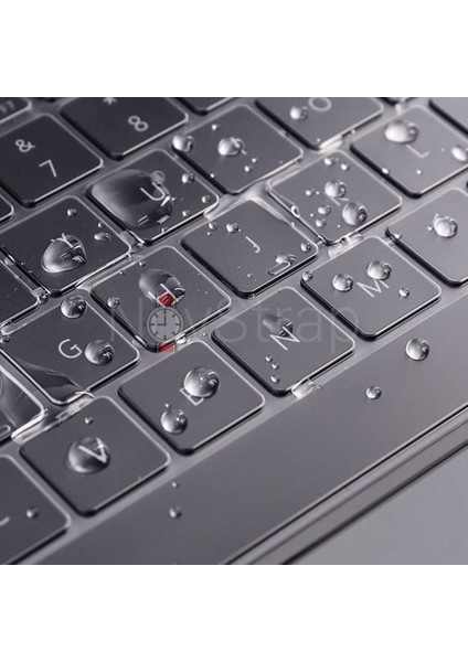 Novstrap Apple Macbook Pro 2023 16 Inç M2 A2780 Uyumlu Türkçe Q Klavye Şeffaf Klavye Koruyucu Kılıf