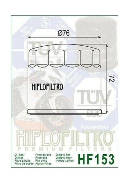 Hiflo HF153 2015 - 2022 Ducati Scrambler Icon Uyumlu Yağ Filtresi fiyatları