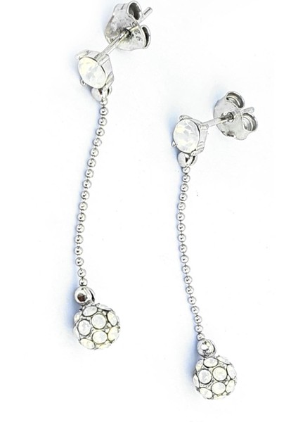 Swarovski Taşlı 925AYAR Gümüş Rose Tasarım Küpe fiyatları