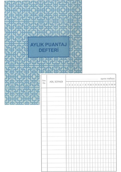 Mini Puantaj Defteri 10X13 cm 1 Adet Mini Cep Puantaj Defteri Yevmiye Defteri 30 Yaprak