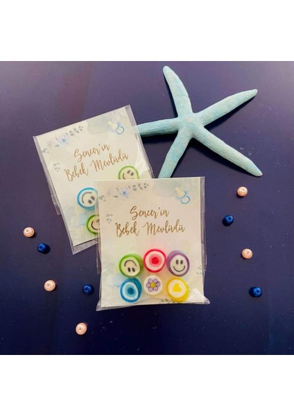 Mavi Bebek Temalı Doğum Günü, Baby Shower, Mevlit Şeker Hediyesi 40 Adet