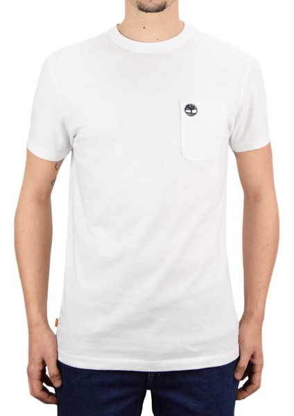 Chest Pocket Ss T-Shirt - White