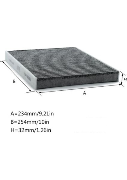 Polen Filtresi Karbonlu Vw Golf Vııı 5Q0819653 - CUK26009 fiyatları