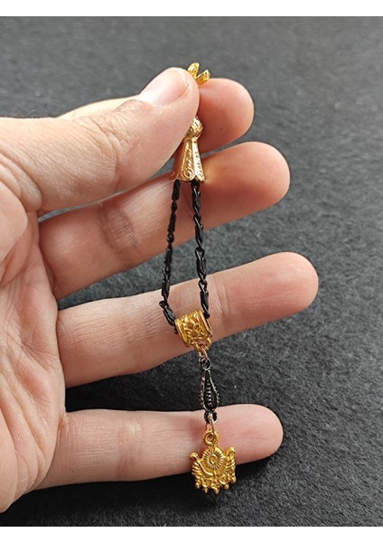 Usta İşçilikli Gümüş Kaplama Tesbih Püskülü