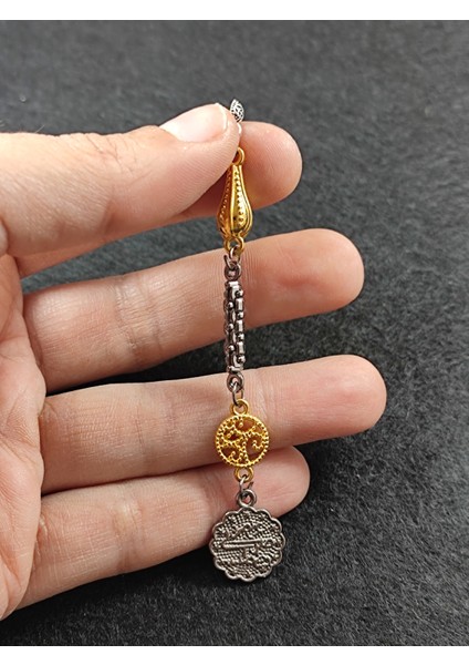 Usta İşçilikli Gümüş Kaplama Tesbih Püskülü