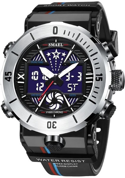 Erkek Kol Saati Analog Dijital Spor Moda Trend 8051S Saat