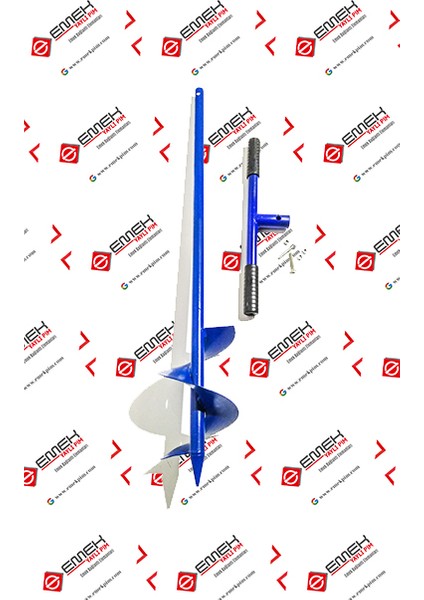 Toprak Burgusu (Montajlı Kollu) Su Sondajı-Direk-Fidan Dikme Aparatı 101 Cm Boy 15 Cm Helezon fiyatları