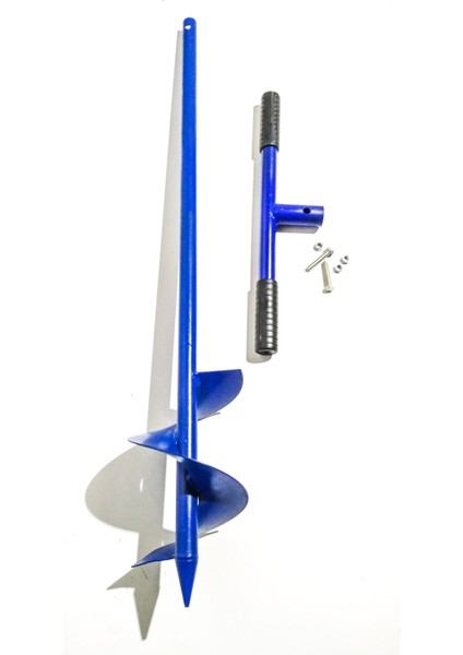 Toprak Burgusu (Montajlı Kollu) Su Sondajı-Direk-Fidan Dikme Aparatı 101 Cm Boy 15 Cm Helezon fırsatları