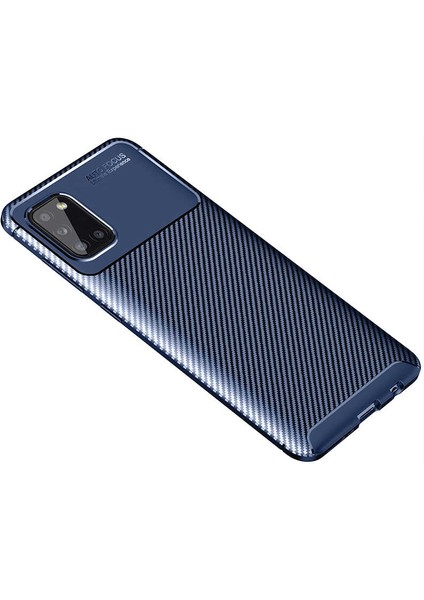 Samsung Galaxy A31 Kılıf Negro Karbon Desen Silikon