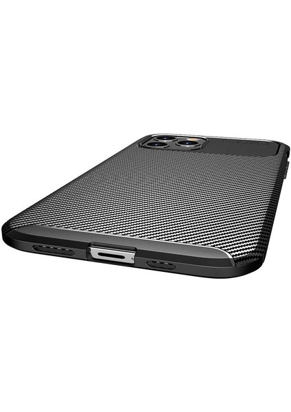 Iphone 11 Pro Max Kılıf Negro Karbon Desen Silikon