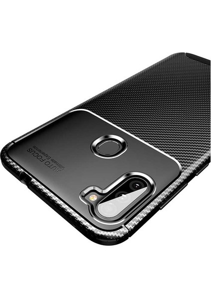 Samsung Galaxy M11 Kılıf Negro Karbon Desen Silikon