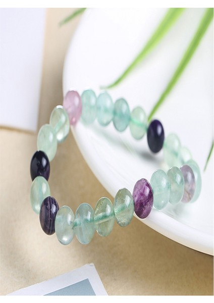 Sertifikalı Florit Doğal Taş Doğru Karar Verme Bilekliği (Akik Yüzük Hediyeli)