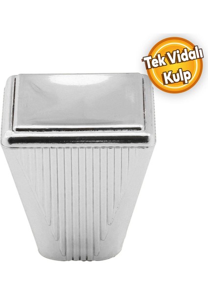 Fonte Düğme Dolap Çekmece Kulpu Kulbu Plastik Krom Tek Vidalı Kulp fiyatları