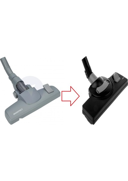 Flooris Elektrikli Süpürge Başlığı Yeni Tip Orjinal PSU745AP