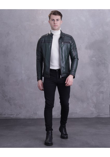 Erkek Hakiki Deri Spor Mont indirimleri