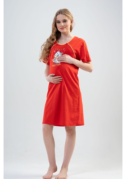 Kadın P.suprem Cıft Patlı Kısa Kol Hamıle Tunık