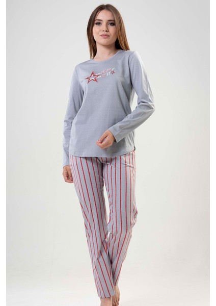 Pamuklu Kadın Uzun Kol Pijama Takım fiyatları