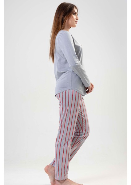 Pamuklu Kadın Uzun Kol Pijama Takım modelleri