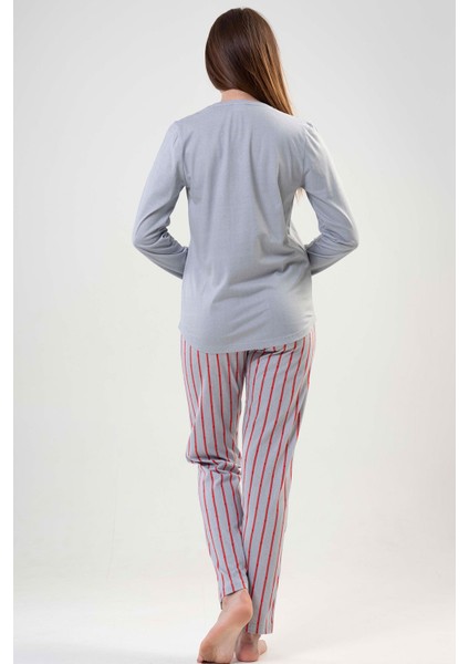 Pamuklu Kadın Uzun Kol Pijama Takım fırsatları
