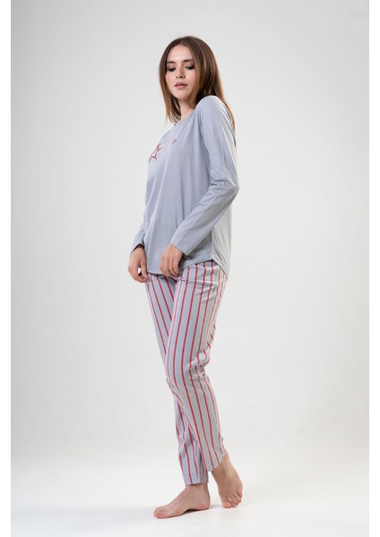 Pamuklu Kadın Uzun Kol Pijama Takım indirimleri