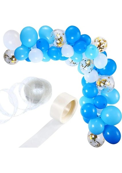 Dekoratif Makaron Şerit Balon Kemeri